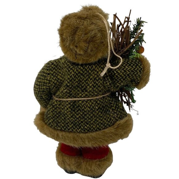 Rustic Santa Claus Christmas Holiday Decor Figurine 9" Ornament - Picture 3 of 10